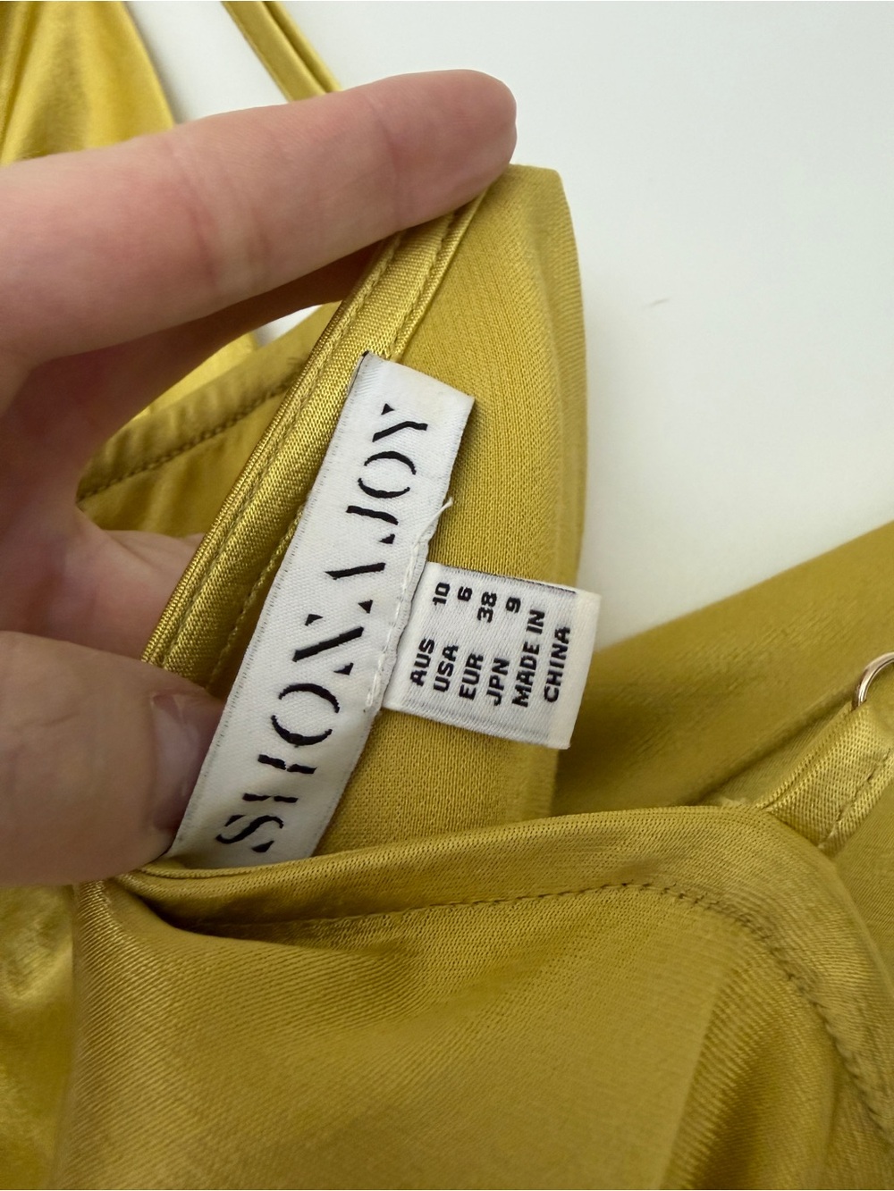 Shona Joy Gala Bias Mini Slip Dress In Lime US 6 - Picture 9 of 12